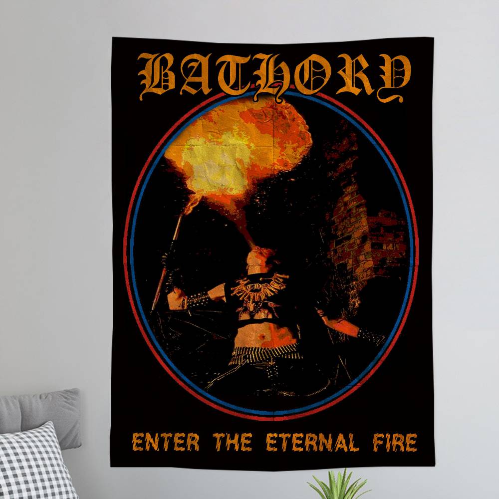 Bathory Quorthon Printed Large Wall Tapestry Hanging Tarot Hippie Wall Rugs Dorm Home Decor