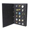 1pc Felt Storage Metal Badges Brooches 16 Badges Collection Badges Medal Sorting Box Dust-proof Display