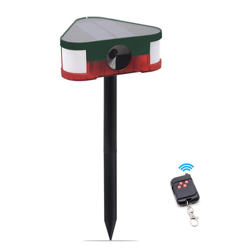 Solar-Powered Infrared Sensor Alarm & Animal Repellent Light with Remote Control