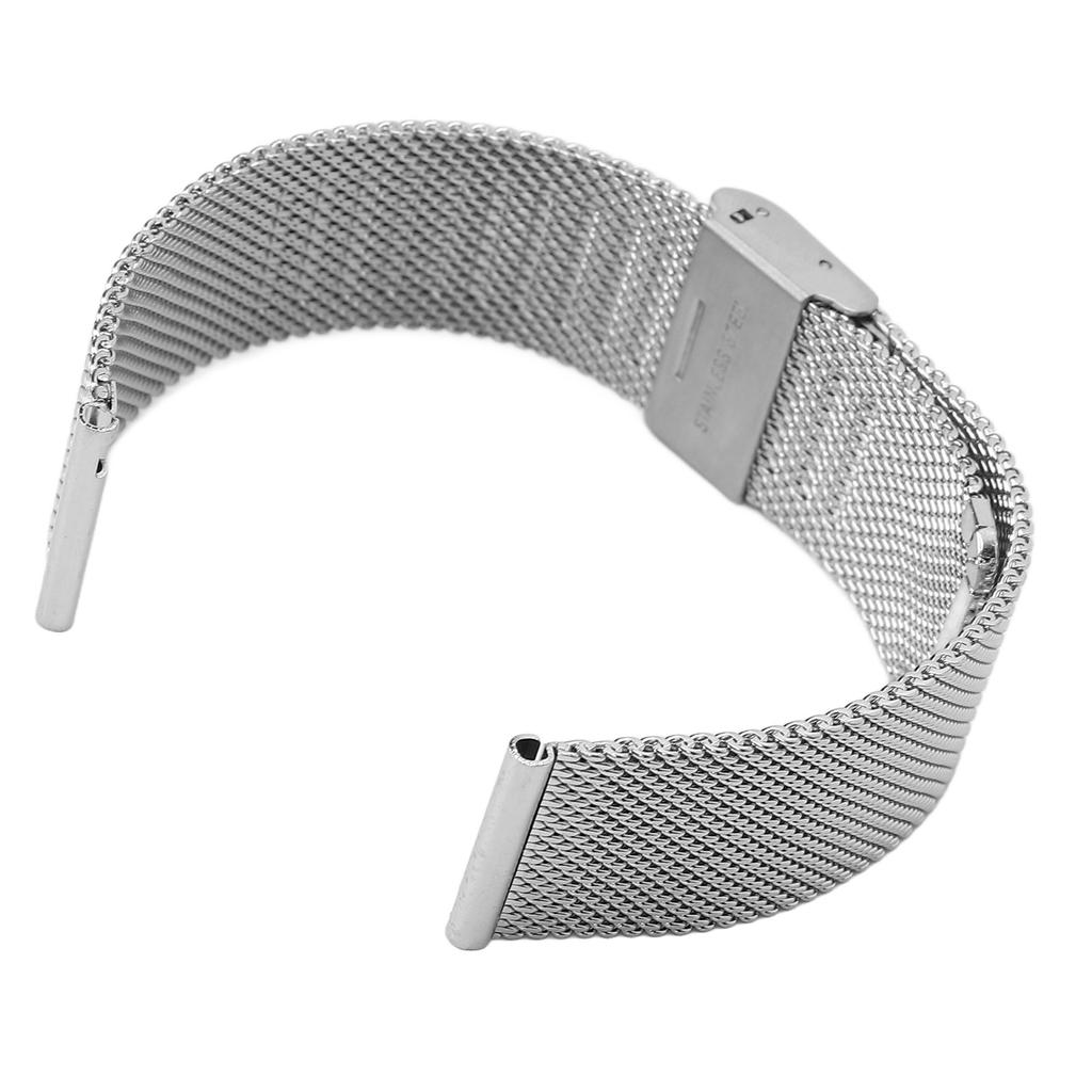 Univerzální ocelový náramek na hodinky Kovový pletený řemínek na hodinky pro hodinky Amazfit GTS Stříbrný