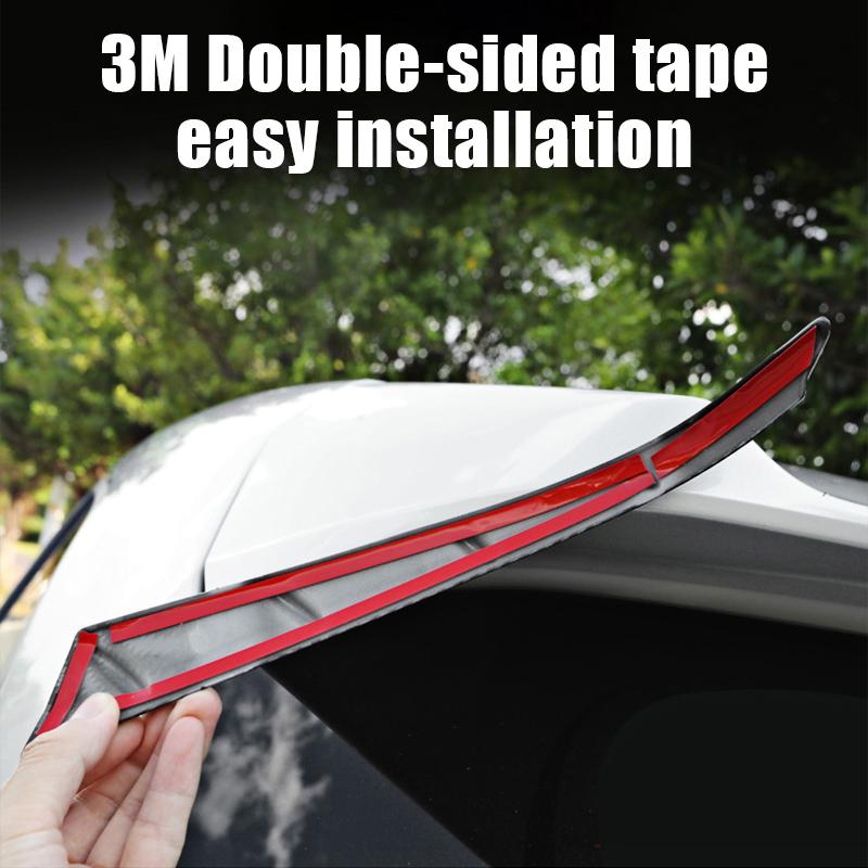 For Toyota Highlander XU70 Kluger 2020-2024 2024 ABS Car Boot Lip Trim Rear Roof Trunk Spoiler Wing Tail Air Deflector Sequins