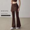 Hoge taille Micro-flare Yogabroek voor Dames voor Pilates en Fitness