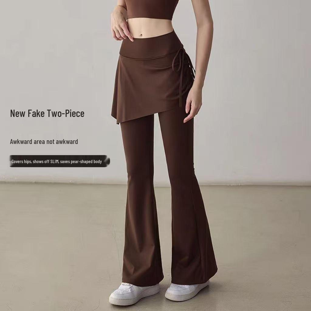 Hoge taille Micro-flare Yogabroek voor Dames voor Pilates en Fitness