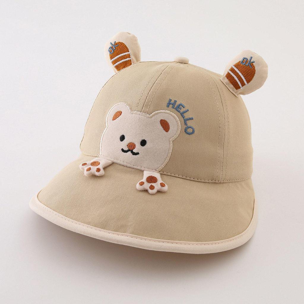 Kids' Cartoon Baseball Cap - Wide Brim Sun Protection Hat for Spring and Autumn