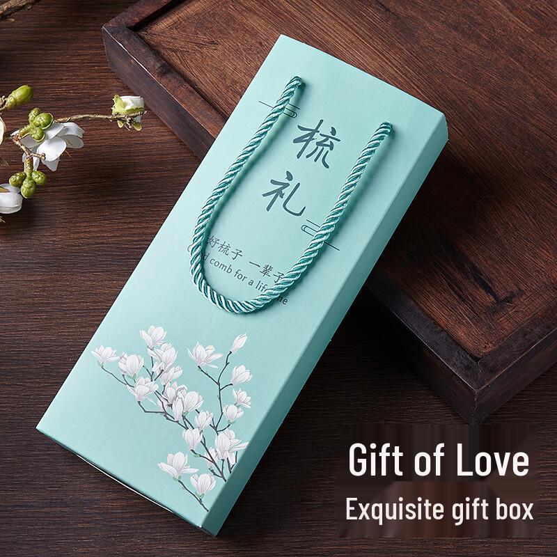 Natural Ox Horn Comb Gift Set