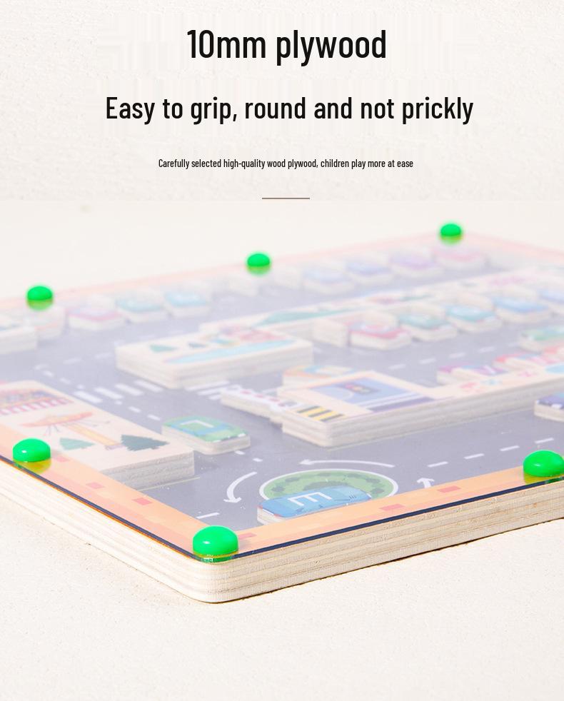 CPC Magnetic Letter Matching Maze: Kids' Educational Wooden Sorting Puzzle