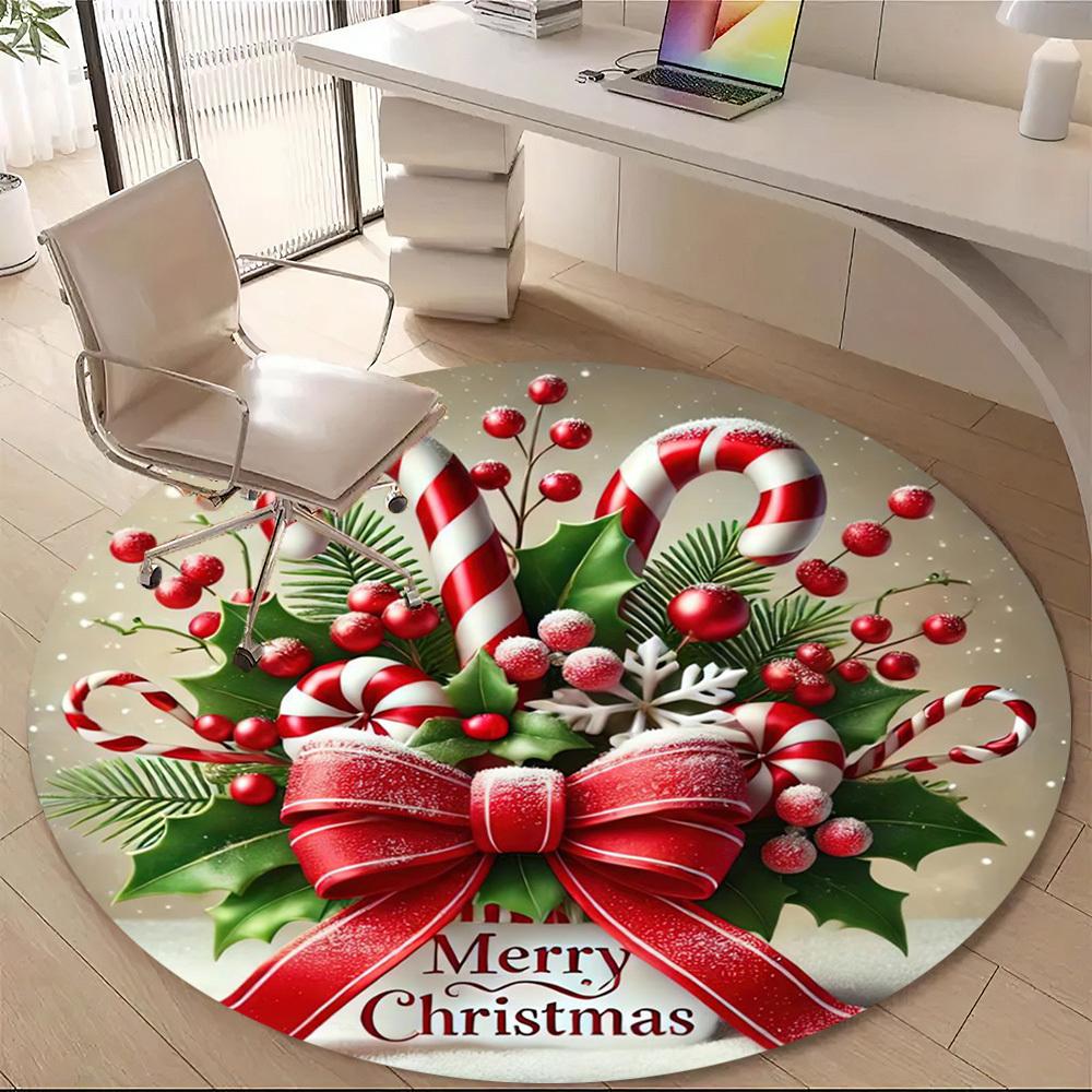 Merry Christmas Office Chair Mat Rug Nonslip Christmas Gifts Carpet Floor Mat Design For Home Gift Living Room Bedroom Office Decor
