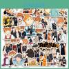 Haikyuu! Vibrante! Adesivos de PVC de 52 peças Perfeitos para Bagagem e Skates