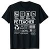 Lustiges Sportlehrer MultiTasking Zertifizierter Job Grafik T-Shirts Herren T-Shirt 100% Baumwolle Locker Sportlehrer T-Shirt ...