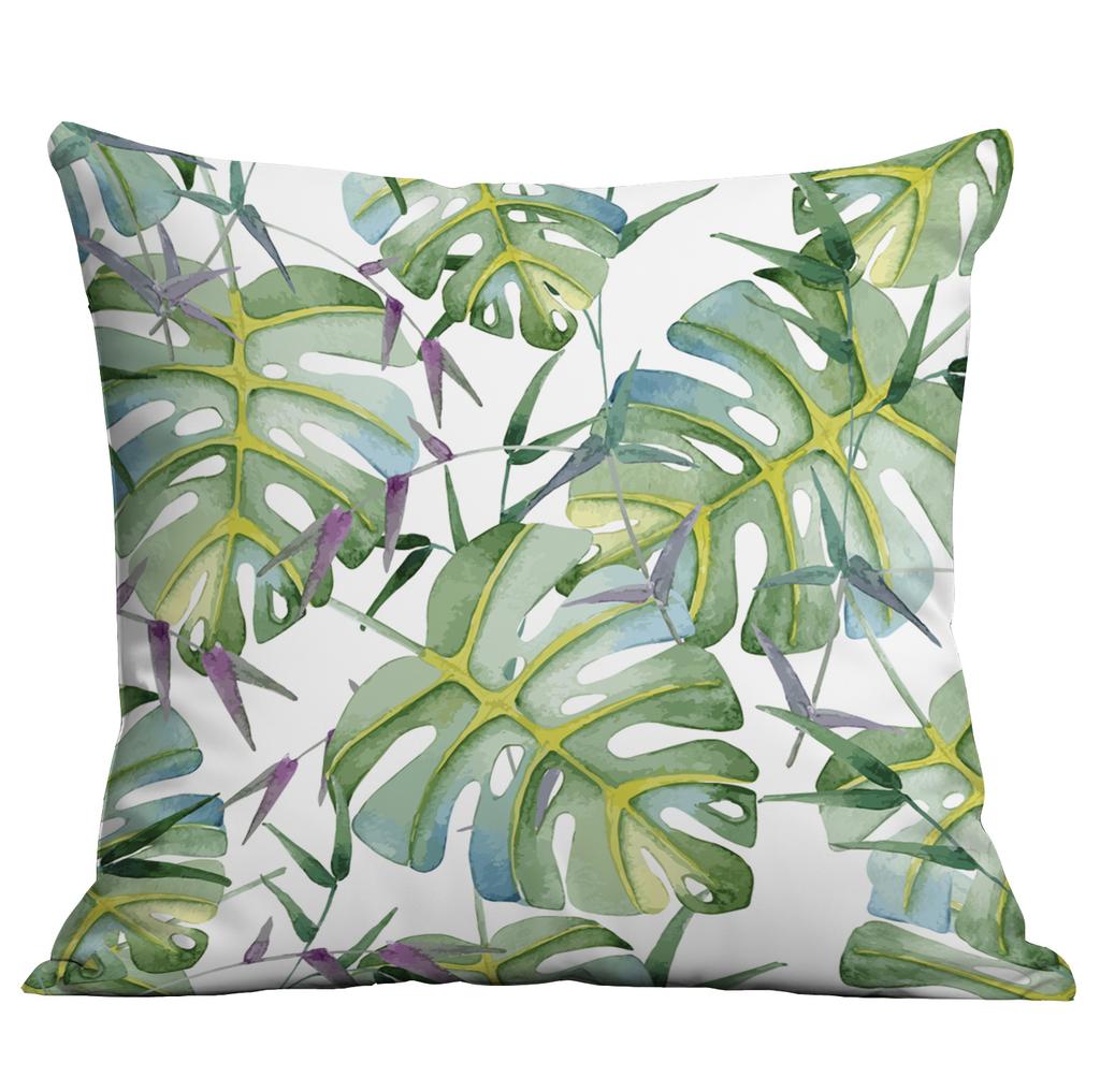Νέα Πράσινα Φυτά, Τροπικά Φυτά, Μαξιλάρι Τυπωμένο Υψηλής Ευκρίνειας, Κάλυμμα Μαξιλαριού Καναπέ Σπιτιού