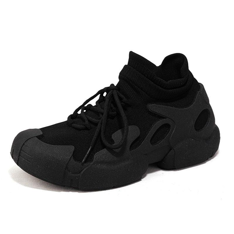 

Casual women s sneakers summer dad shoes flying woven shoes versatile sneakers waterproof single shoes 36 чорний