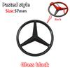 52mm 57mm Pins Sticker Car Steering Wheel Emblem Badge For Mercedes Benz C E S Class CLA CLS W212 W205 W204 Styling Accessories FK1