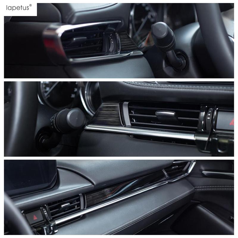 Armaturenbrett-Zierleiste / Fensterheber-Schalterabdeckung / Schalthebel-Abdeckung / Lüftungsgitter hinten Zierleisten für Mazda 6 - 2024 Edelstahl Zubehör