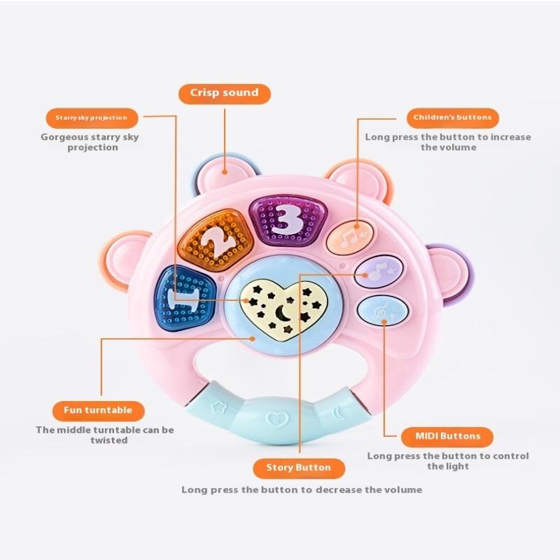 Baby Musical Toy With Animal Sound Kids Piano Keyboard Electric Flashing Music Instrument Early Educational Toys For Children