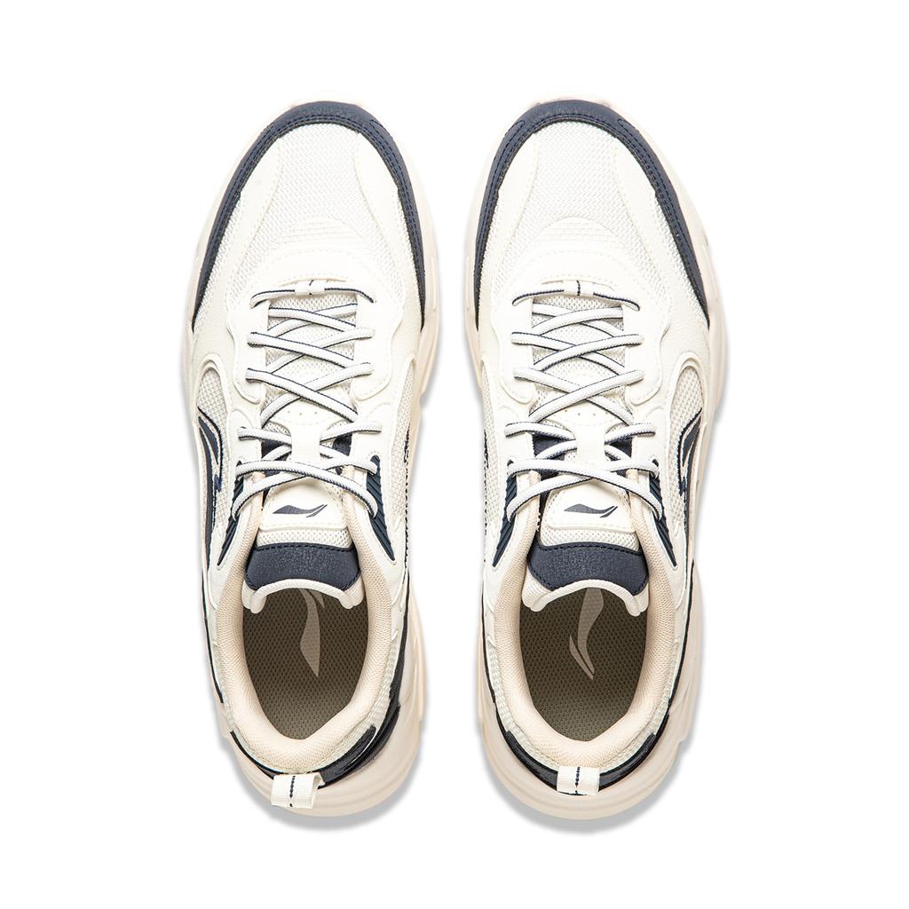 Li Ning Cloud Sea Versatile Retro Dad Shoes Thick Sole Height Increasing Shock Absorption Non-Slip Wear-Resistant Support Casual Shoes AGCT427-4