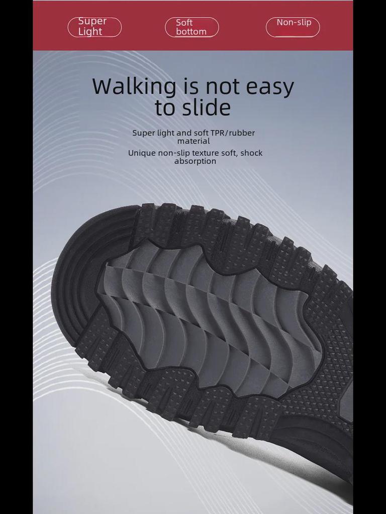 Women's & Men's Winter Walking Shoes MX1666 - Warm, Velvet-Lined, Large Size, High Top, for Middle-Aged & Elderly