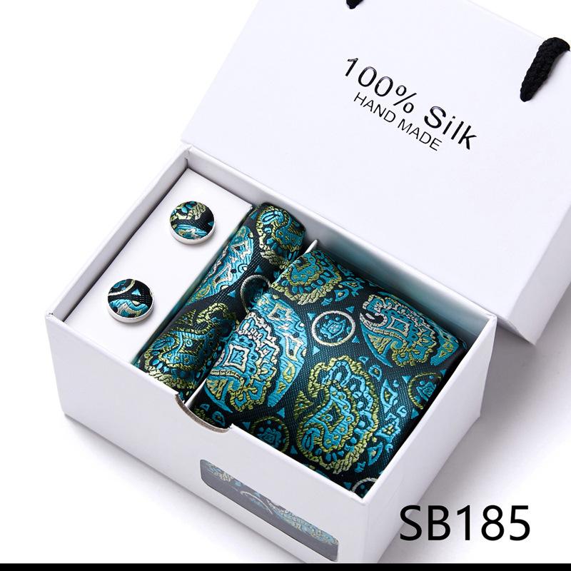 New Men'S Tie Set Gift Box 5-Piece Set Group Tie Business Dress Tie