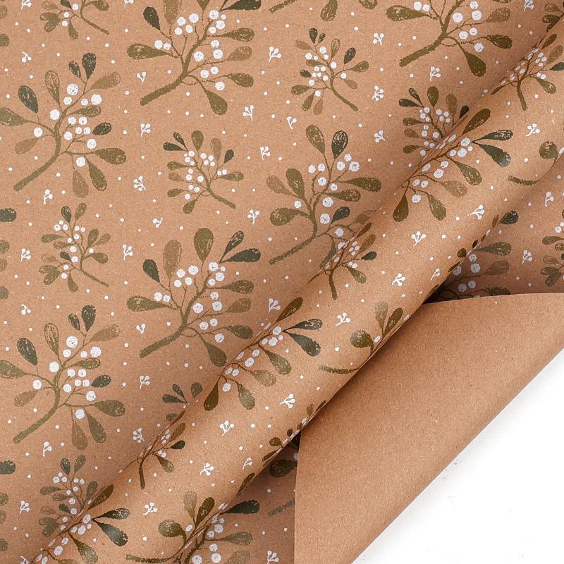 50x70cm Xmas Gift Paper Recyclable Kraft Wrapping Paper Christmas Wrapping Paper Sturdy For Wedding Winter Holiday Christmas
