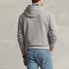 Polo Ralph Lauren Solid Color Drawstring Hooded Long Sleeve Sweatshirt Men sweatshirt Gray 710879071-001