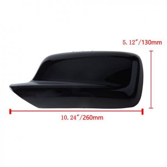 Left Driver Side Mirror Cover Cap For BMW E46 E65 750Li 325Ci 330Ci Gloss Black