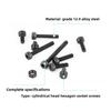 300Pcs Boxed Grade 12.9 Black Alloy Socket Head Cap Screw with Nut M2.5 Assortment Kit