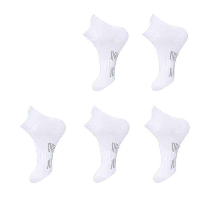 Men's Mid-calf Pure Cotton Summer Sports Socks, Basketball and Badminton Socks, Running Deodorizing