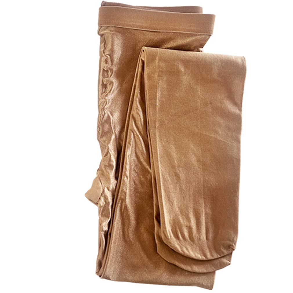 Shiny 70 Denier Dancing Supportive Compression Stage Costume 6013 Tights, Stockings, (Brown)
