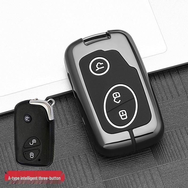 BYD F3 Key Cover for Old Models G3/F0/S6/S7/E6/L3 - High-End Men's Remote Control Car Bag Cover