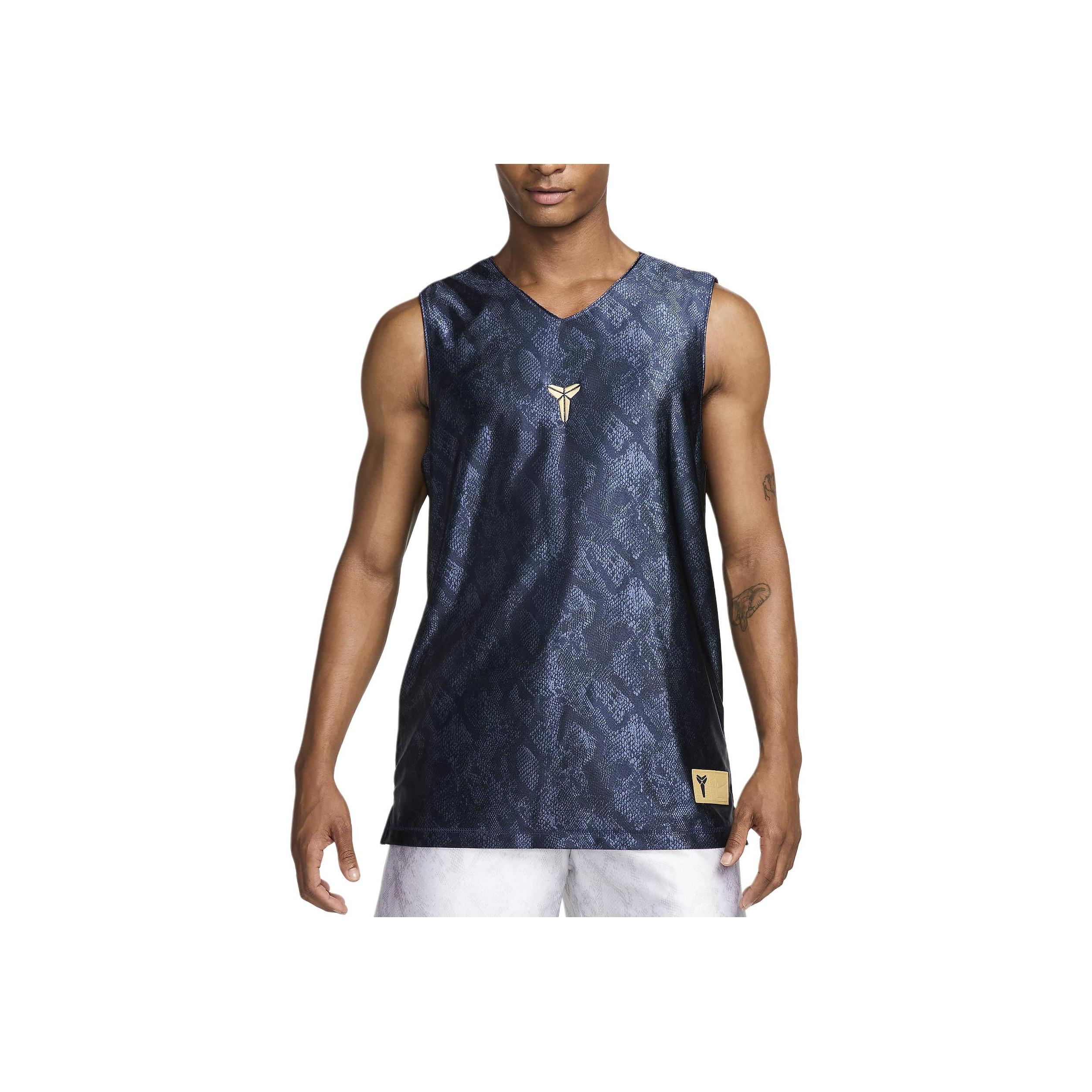 

Nike Dri-FIT Standard Issue Двусторонняя спортивная пот-влагоотводящая быстросохнущая дышащая баскетбольная майка без рукавов с V-образным вырезом для мужчин FZ0934-475 L