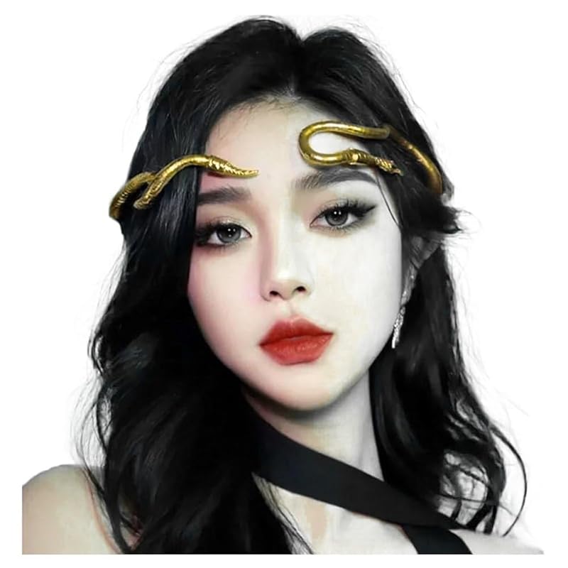 Bendable Snake Scorpion Headpiece for Women Adjustable Punk Snake Choker - Flexible Multi-Purpose Medusa Necklace Hollween Jewelry