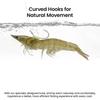 10Pcs High Strength Luminous Live Shrimp Fishing Hooks Heavy Duty Fishing Fixed Hooks  Live Bait