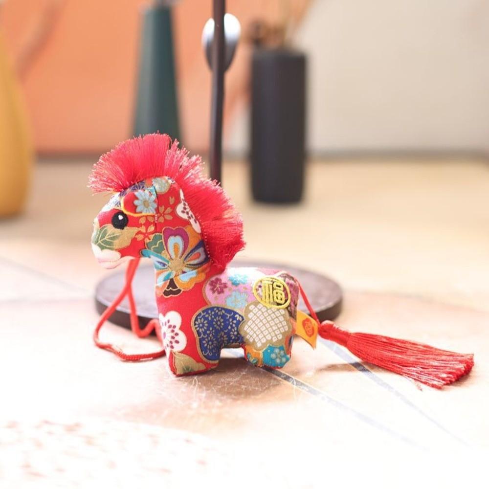 Polyester Chinese Zodiac Horse Doll Cute Lucky Horse Doll Pendant Children
