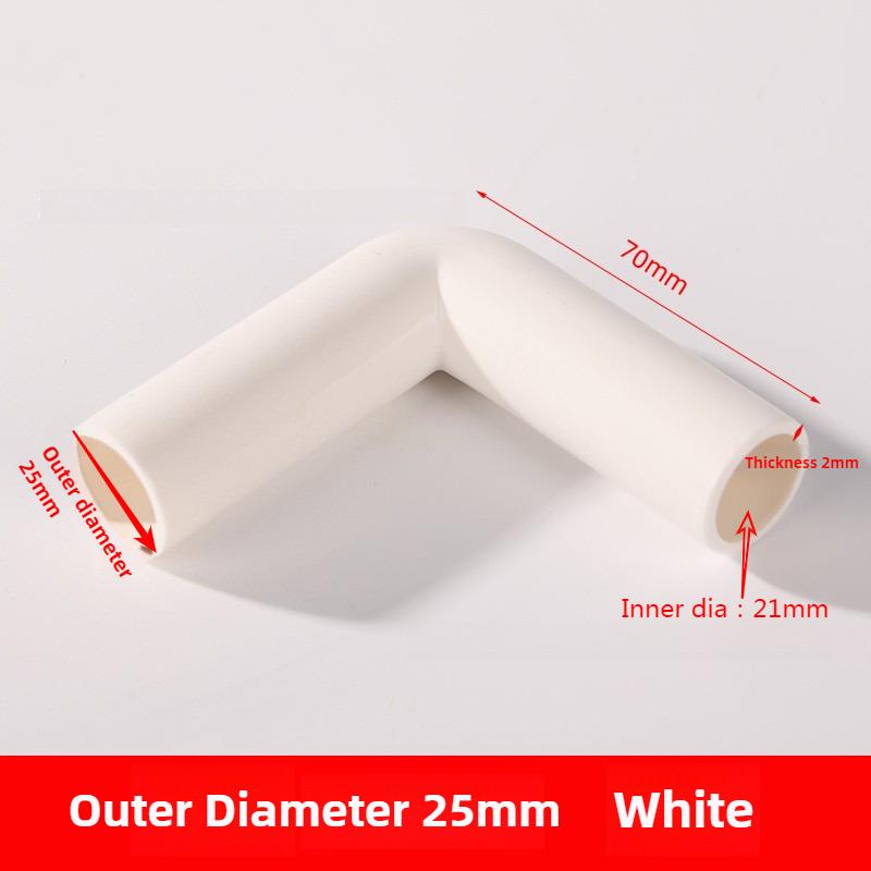 1PCS PVCTube Extended Fish Tank Elbow 90 Degree Elbow Connector Aquarium Garden Irrigation Water Pipe Accessories O.D 20/25/32mm