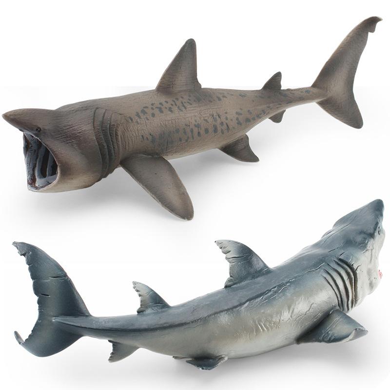 Simulation Marine Mammal Series Great White Shark Basking Shark Fish Marine Life Model Desktop Static Ornament