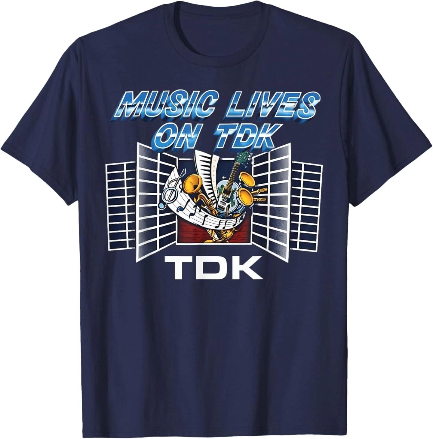 

Music Lives On TDK - Vintage 80s TDK T-Shirt XL
