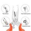 Lure Fishing Pliers Braid Line Cutter Hook Remover Multifunction Fishing Scissors With Miss Rope