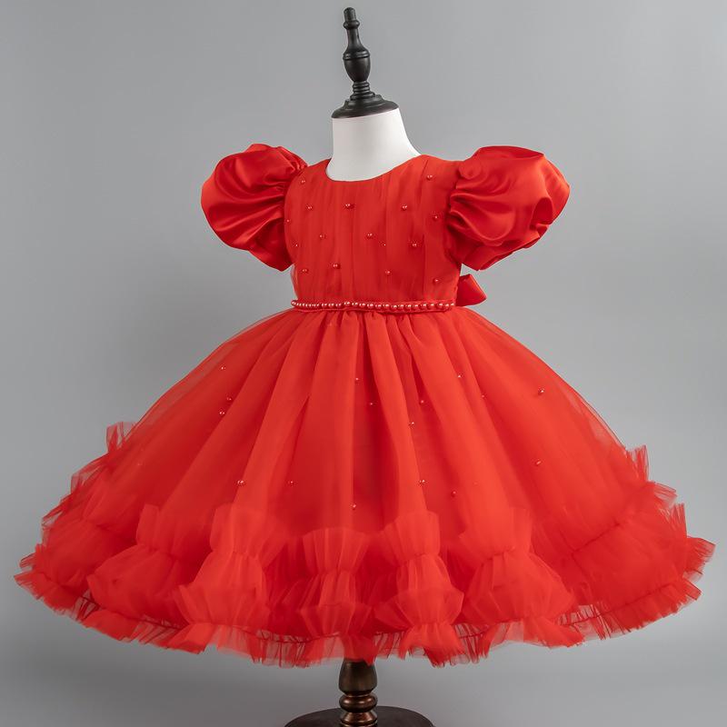 Baby Fluffy Summer Dress: Princess Skirt for Girls' Birthday, Banquet, or Performance.