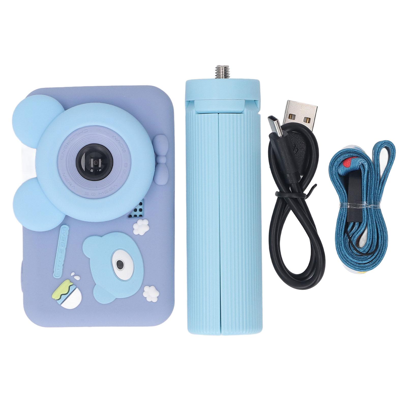 

Digital Camera 48MP 1080P Dual Lens Selfie Vlogging Camera Anti Shake Portable Cameras with Tripod темно-коричневого кольору