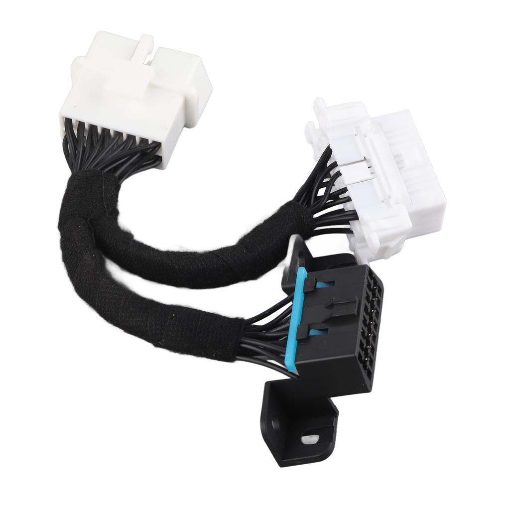 16 Pin Splitter OBD2 Male to Female Extension Cable OBD Adapter 0.5m1.64ft ABS 12?24V