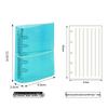 Mini M5 Transparent Notebook with Candy Color Loose-Leaf, Blank, Lined, Grid, and Vertical Pages