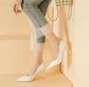 Fashion 2024Women Office Pumps Stilettos High Heels Shoes Large Size 42 Shiny Heels Patent Leather Pointy Toe Ladies Work Shoes 8cm NEW