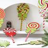 Christmas Lollipop Yard Sign Xmas Candy Lawn Sign Winter Holiday Lollipop Decoration for Indoor Outdoor Pathway Patio Decor