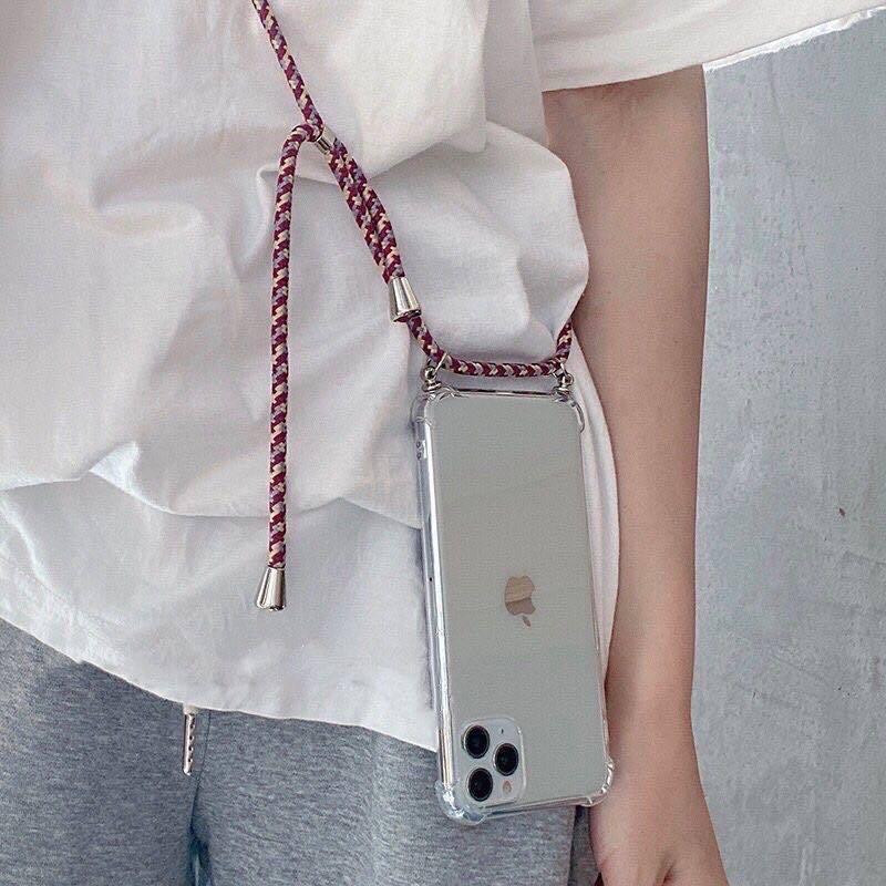 Necklace Crossbody Lanyard With Strap Case For Vivo V40 Pro V40 SE V40 Lite Shockproof Transparent Soft Cord Phone Cover Fundas