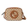 Canvas Bag, Crossbody Bag, Shoulder Bag Mini Women's Beige & Dark Brown 820429-HAAKG-9755