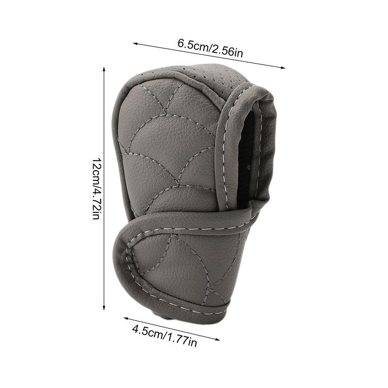 Capac butonului schimbătorului de viteze Anti-alunecare din piele PU Husă antipraf pentru buton schimbător Accesorii decorative pentru interiorul mașinii multifuncționale