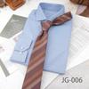 Men's 8CM Korean-British Style Jacquard Silk Striped Professional Tie