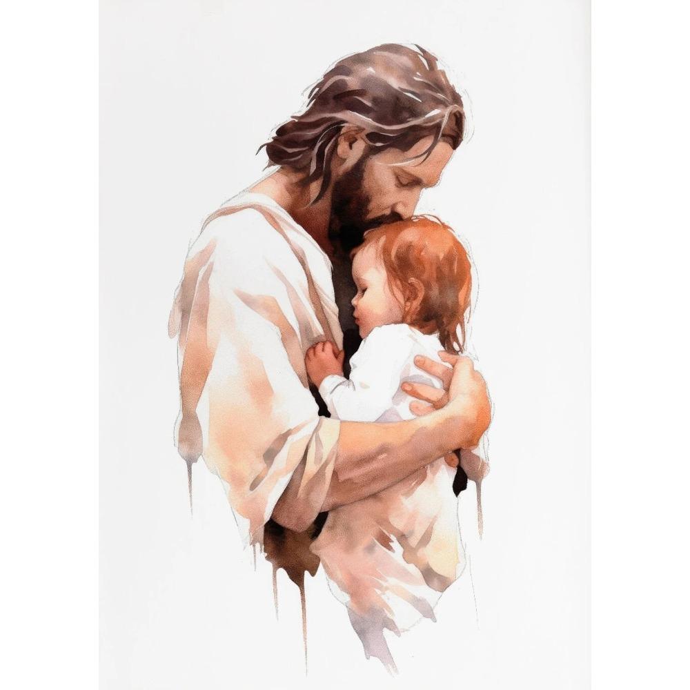 

Vintage Sacred Heart of Jesus Holy Family Virgin Mary Religious Poster Canvas Painting Print Wall Art Pictures Home Decor 21X30CMNo Framed