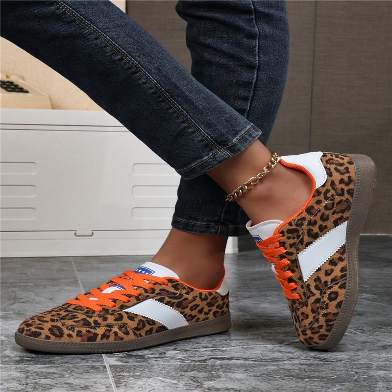 Leopard Print Shoes Woman Retro Trainers Casual Sneakers Women Trends 2025 Women's Skateboard Shoes Designer zapatillas de mujer