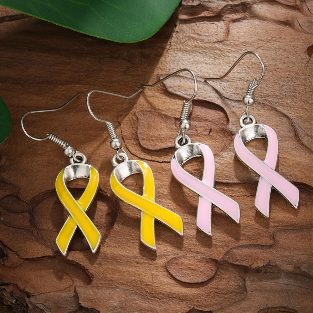 

Vintage exquisite heart-shaped ribbon design pendant earrings exquisite gift for women girls