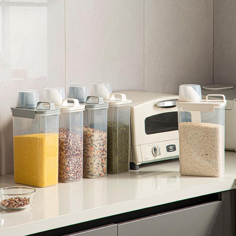 Multigrain & Millet Sealed Storage Box - Insect & Moisture-Proof Rice Bucket for Household Use